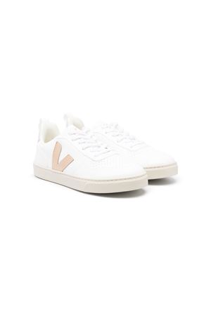 Sneakers in cotone bianco VEJA KIDS | CX0703423CWHITEPLATINESILVER